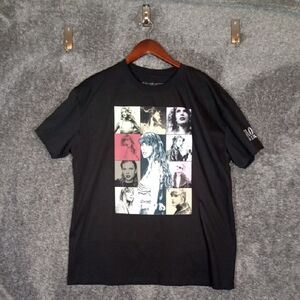 Swifty Official Eras Merch Tour Women Tee Black Size Large
